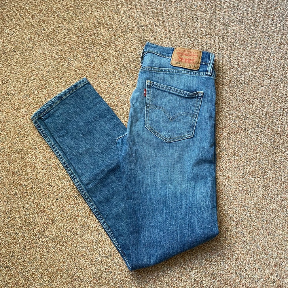 Levi 508 Straight Leg Jeans Waist 29 Length 32